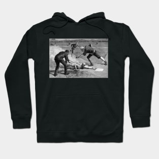 Vintage Baseball Game by Thure De Thulstrup, 1885 Hoodie